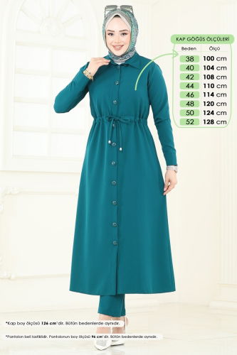 moda selvim طقم بترولي 23009UKB139 - Thumbnail