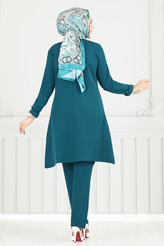 moda selvim طقم بترولي 23012UKB139 - Thumbnail