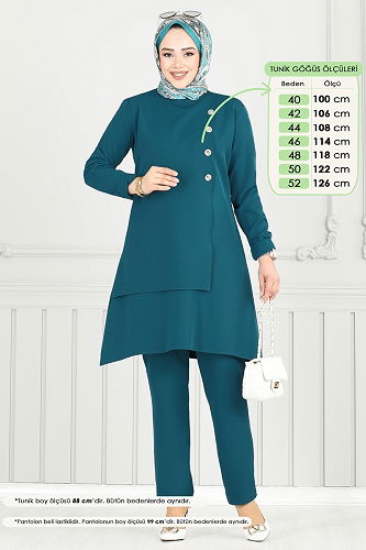 moda selvim طقم بترولي 23012UKB139 - Thumbnail