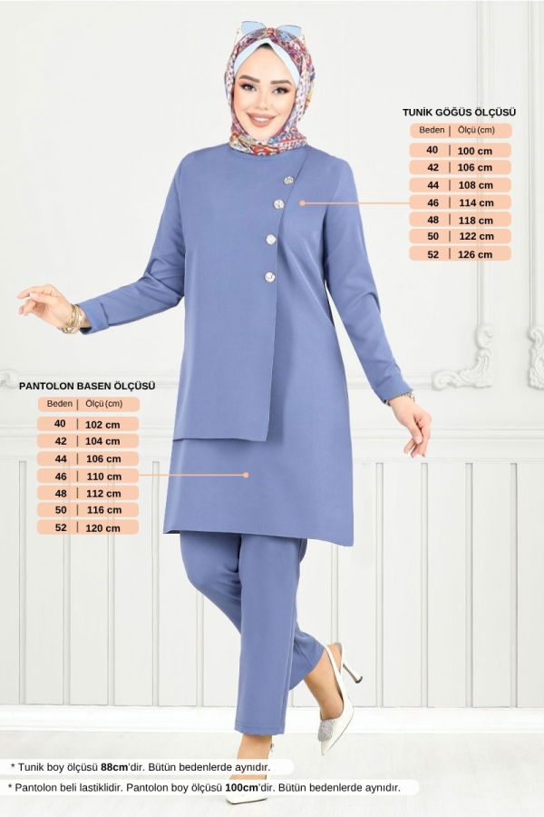 Modaselvim خصم صافٍ20%+20% في سلة التسوق طقم أزرق فاتح 23012UKB929-M