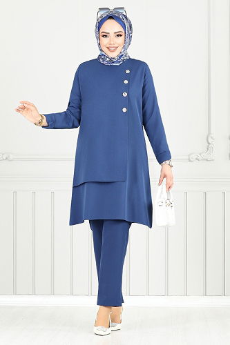 moda selvim Combined 23012UKB929-M Navy Blue - Thumbnail