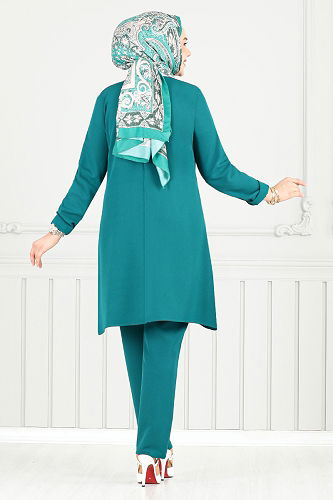 moda selvim طقم بترولي 23012UKB929-M - Thumbnail