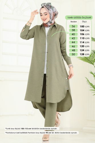 moda selvim Combined 23014UKB139 Almond Green - Thumbnail