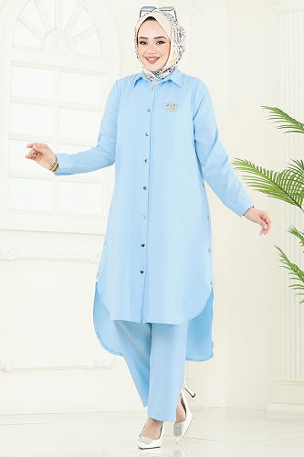 moda selvim Combined 23014UKB139 Baby Blue - Thumbnail