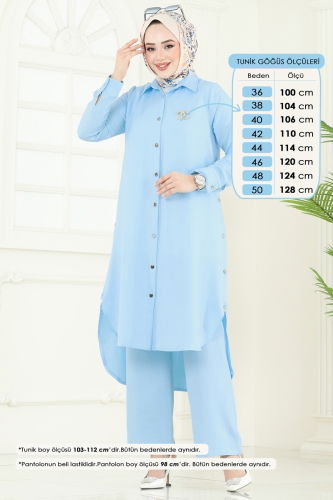 moda selvim Combined 23014UKB139 Baby Blue - Thumbnail