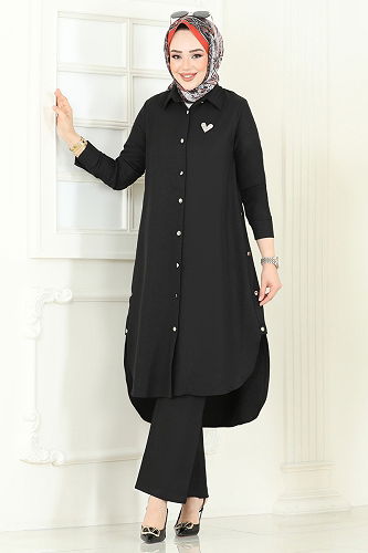 moda selvim Combined 23014UKB139 Black - Thumbnail