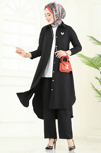 moda selvim Combined 23014UKB139 Black - Thumbnail