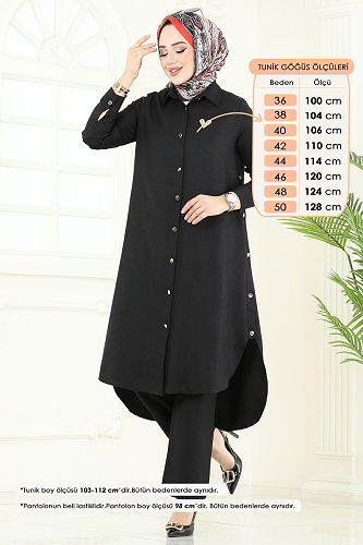 moda selvim Combined 23014UKB139 Black - Thumbnail