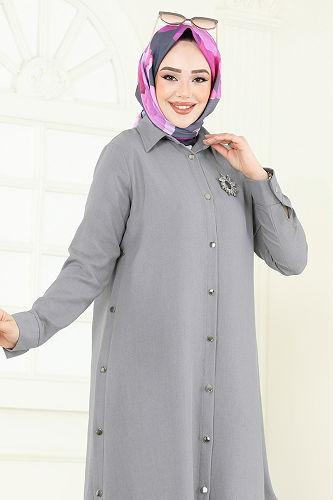 moda selvim Combined 23014UKB139 Gray - Thumbnail