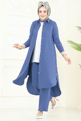 moda selvim Combined 23014UKB139 Indigo - Thumbnail