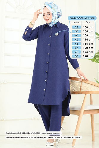 moda selvim Combined 23014UKB139 Navy Blue - Thumbnail