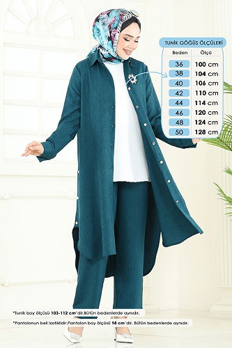 moda selvim Combined 23014UKB139 Petroleum - Thumbnail