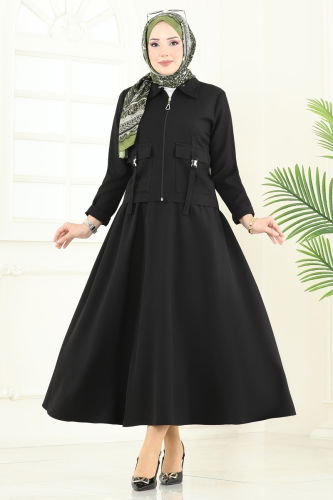 moda selvim Combined 23015UKB139 Black - Thumbnail