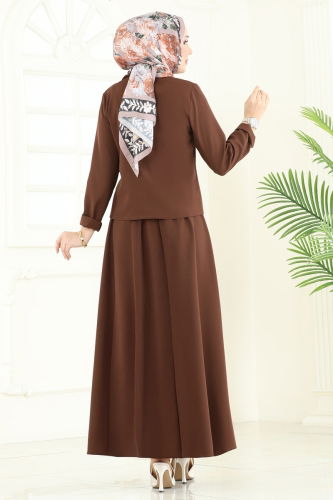 moda selvim Combined 23015UKB139 Brown - Thumbnail