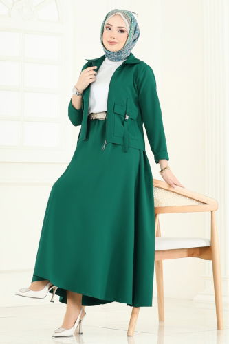 moda selvim Combined 23015UKB139 Emerald - Thumbnail