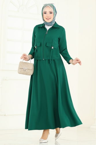 moda selvim Combined 23015UKB139 Emerald - Thumbnail