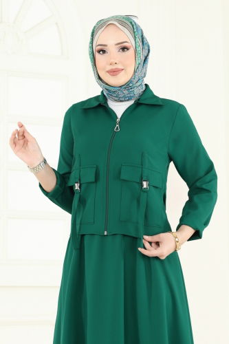 moda selvim Combined 23015UKB139 Emerald - Thumbnail