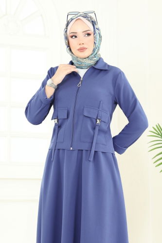 moda selvim Combined 23015UKB139 Indigo - Thumbnail