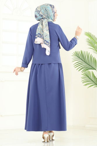 moda selvim Combined 23015UKB139 Indigo - Thumbnail