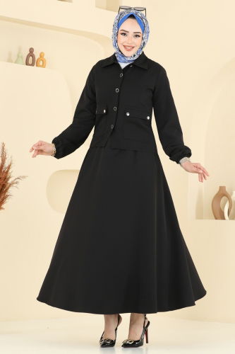 moda selvim Combined 23016UKB139 Black - Thumbnail