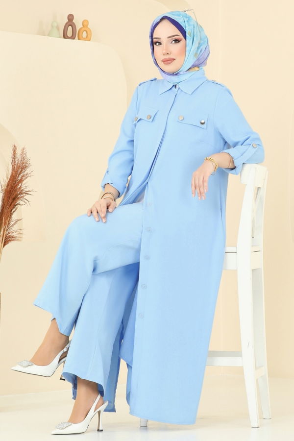 Modaselvim خصم صافٍ20%+20% في سلة التسوق طقم أزرق فاتح 23017UKB139