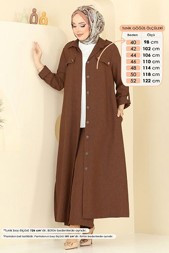 moda selvim Combined 23017UKB139 Brown - Thumbnail