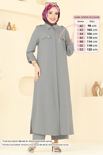 moda selvim Combined 23017UKB139 Dark Gray - Thumbnail