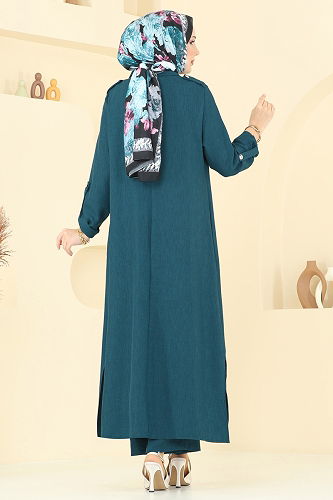 moda selvim طقم بترولي 23017UKB139 - Thumbnail