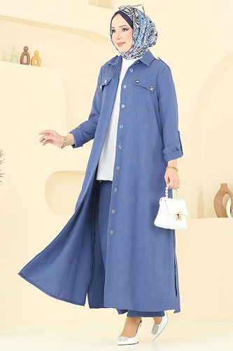 moda selvim Combined 23017UKB139 Indigo - Thumbnail