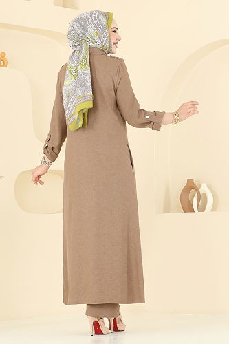 moda selvim طقم لاتيه 23017UKB139 - Thumbnail