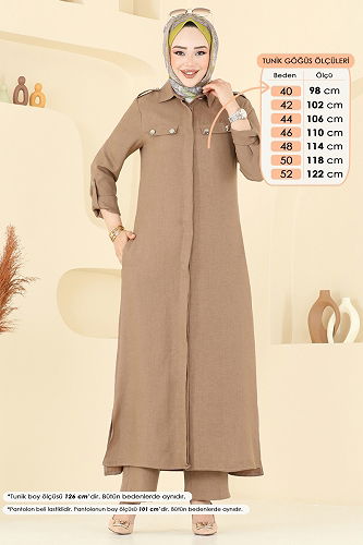 moda selvim طقم لاتيه 23017UKB139 - Thumbnail