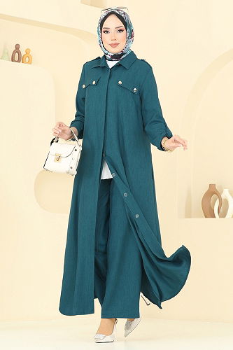 moda selvim طقم بترولي 23017UKB139 - Thumbnail