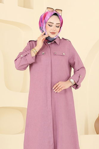 moda selvim طقم وردي 23017UKB139 - Thumbnail