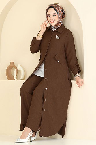 moda selvim Combined 23018UKB139 Brown - Thumbnail