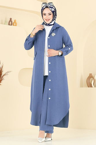 moda selvim Combined 23018UKB139 Indigo - Thumbnail