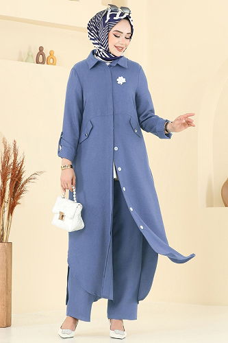 moda selvim Combined 23018UKB139 Indigo - Thumbnail