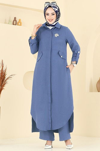 moda selvim Combined 23018UKB139 Indigo - Thumbnail