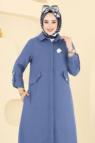 moda selvim طقم ازرق 23018UKB139 - Thumbnail