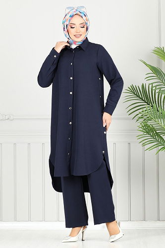 moda selvim Combined 23019UKB929-M Navy Blue - Thumbnail