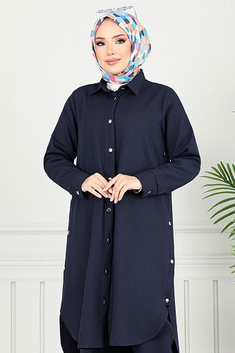 moda selvim Combined 23019UKB929-M Navy Blue - Thumbnail