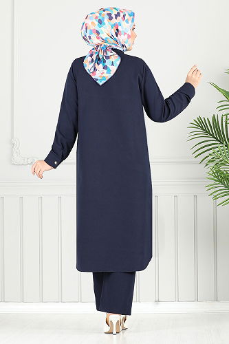 moda selvim Combined 23019UKB929-M Navy Blue - Thumbnail