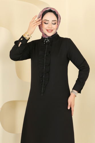moda selvim طقم أسود 23020UKB139 - Thumbnail