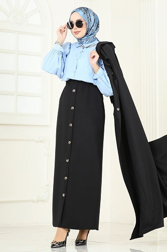 moda selvim Combined 23022UKB139 Black - Thumbnail