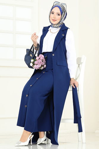 moda selvim Combined 23022UKB139 Navy Blue - Thumbnail