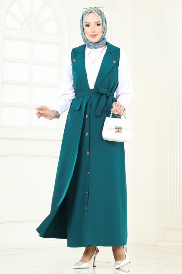 Modaselvim Hijab Combinations Combined 23022UKB139 Petroleum