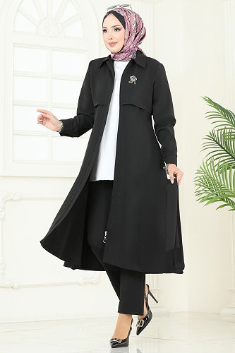 moda selvim Combined 23023UKB139 Black - Thumbnail