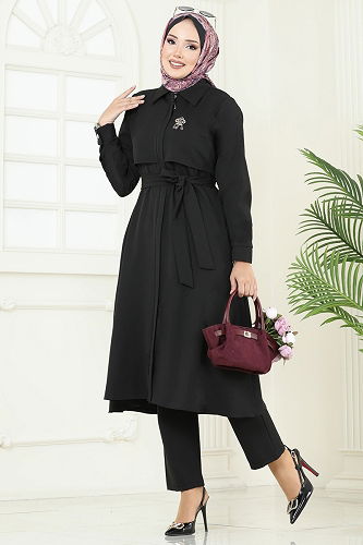 moda selvim Combined 23023UKB139 Black - Thumbnail