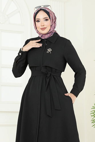 moda selvim Combined 23023UKB139 Black - Thumbnail