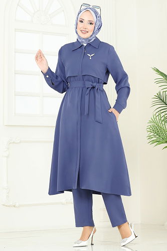 moda selvim Combined 23023UKB139 Indigo - Thumbnail