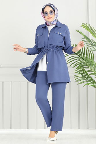 moda selvim Combined 23025UKB139 Indigo - Thumbnail